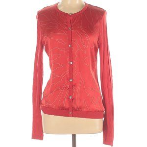 Anne Klein Red Cardigan Size L